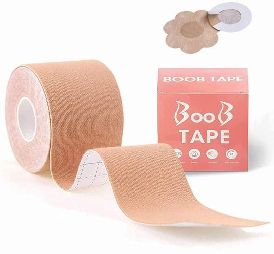 Boob Tape Kit - With 10 Nipple Pasties and 36 Double Sided Tape Strips
