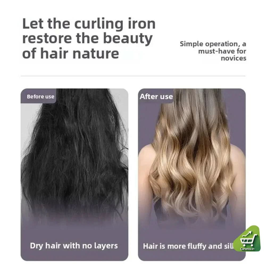 Auto Temperature Lock Ceramic Rotating Barrel Hair Curler™