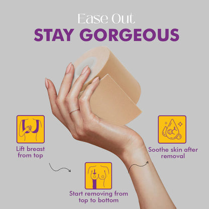 Boob Tape Kit - With 10 Nipple Pasties and 36 Double Sided Tape Strips