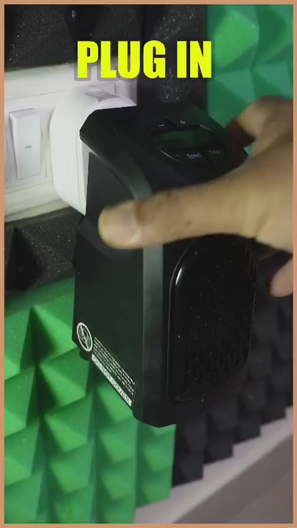 Cartenza Wall Mount Personal Mini Plug-in Heater -Set Of 1